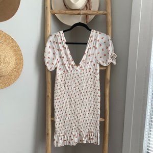 With Jéan Mae Dress Ditsy Daisys White